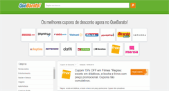 Desktop Screenshot of ce.quebarato.com.br