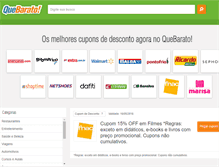 Tablet Screenshot of ce.quebarato.com.br